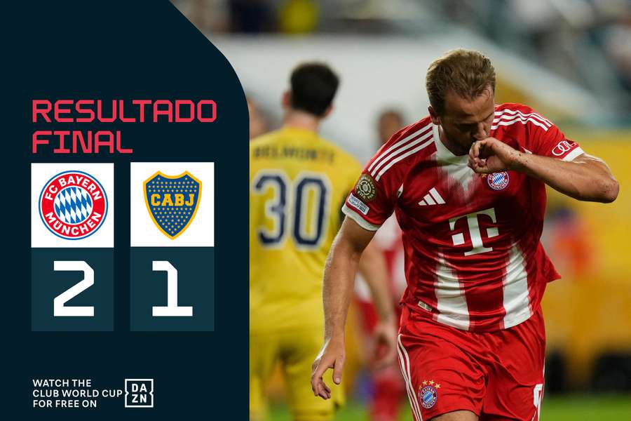 Kane festeja frente ao Boca Juniors