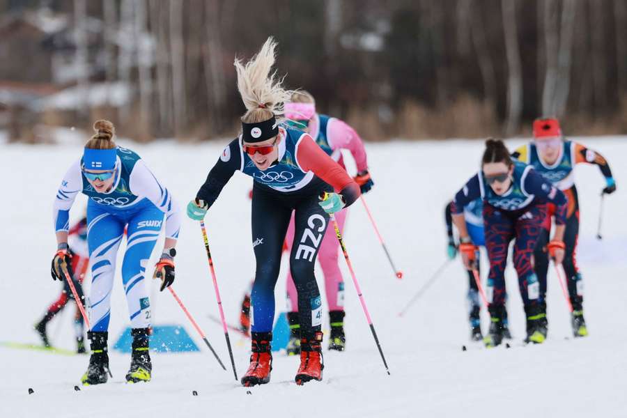 Kateřina Janatová skončila ve skiatlonu na sedmém místě.