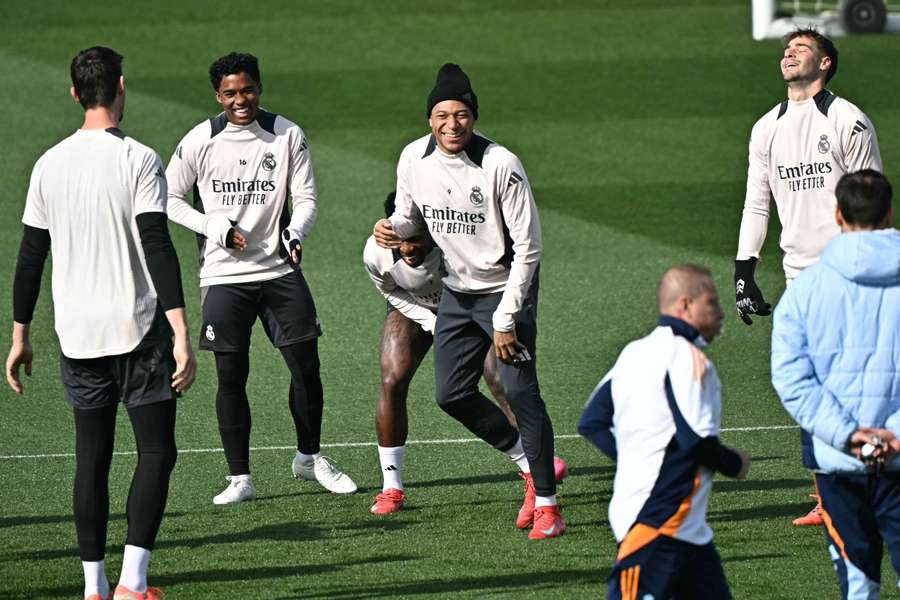 O Real Madrid prepara-se para receber o City