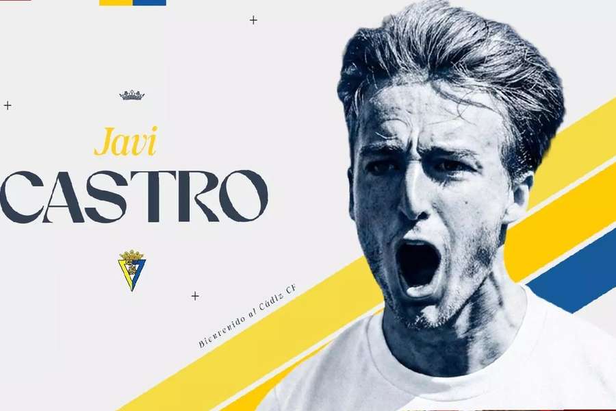 Javi Castro, nuevo jugador del Cádiz