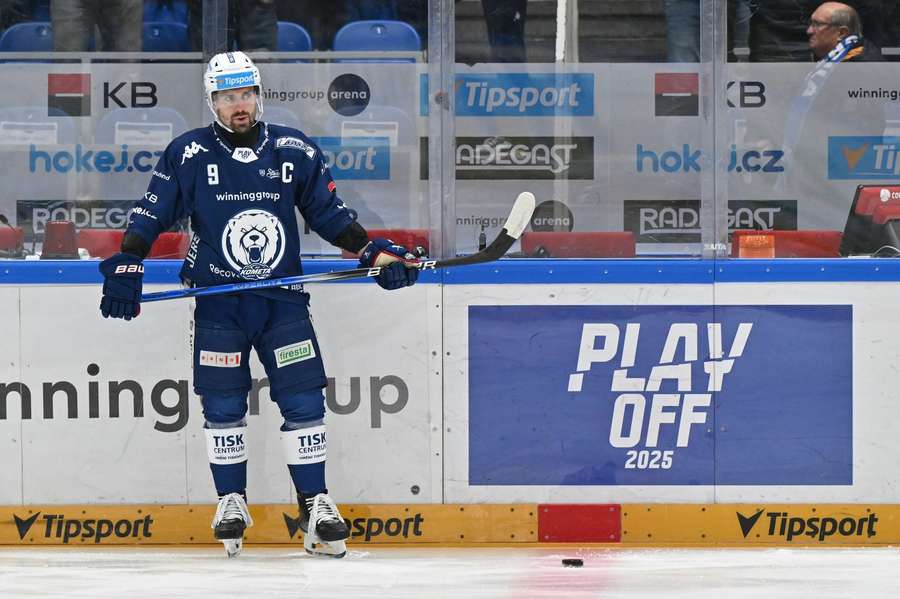 Kapitán Komety Brno Jakub Flesk.
