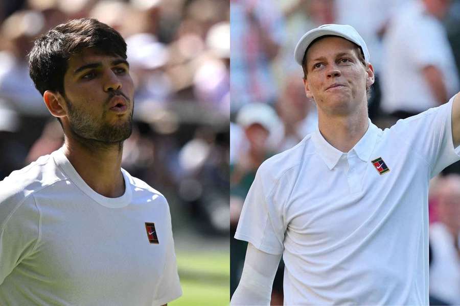 Alcaraz y Sinner, finalistas en Wimbledon