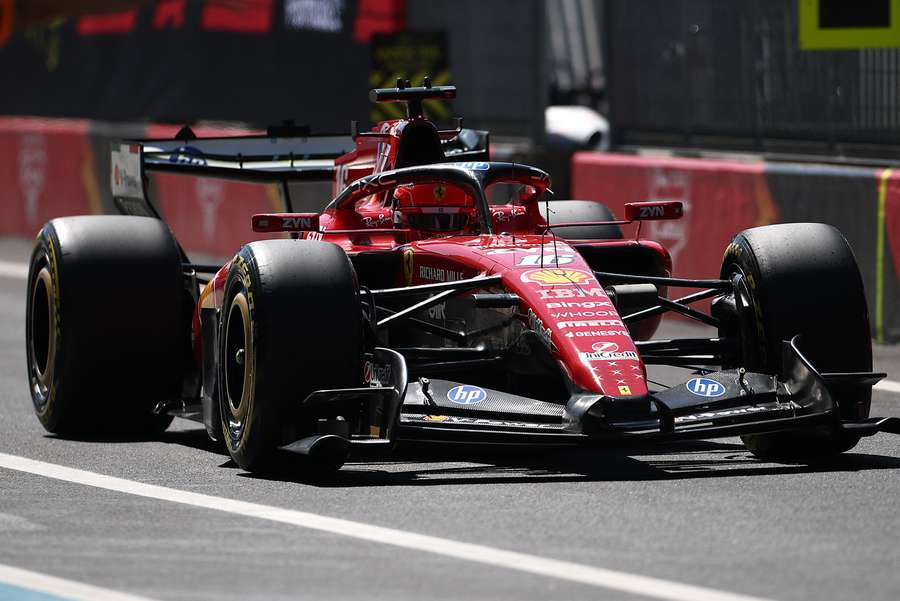 Charles Leclerc in action at Monza Charles Leclerc in action at Monza