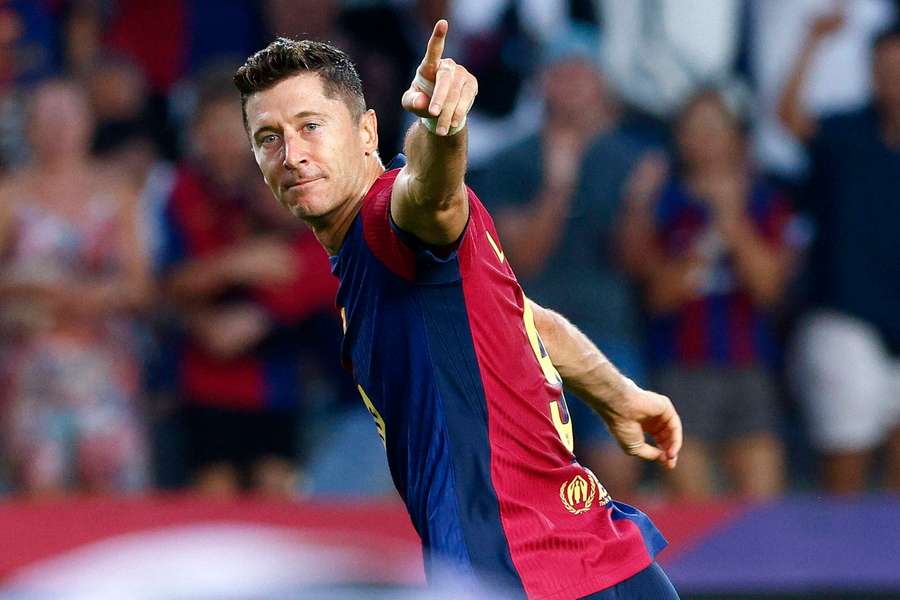 Robert Lewandowski, delantero del Barcelona y de la selección polaca.