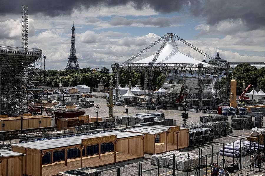 La Place de la Concorde ce week-end.