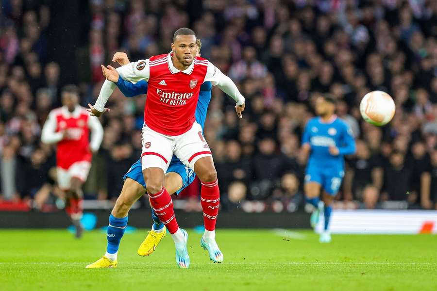 Gabriel cette semaine lors du match en retard face au PSV Eindhoven.