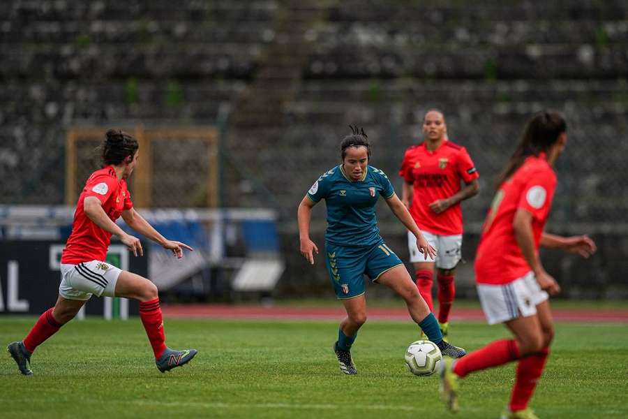 Ana Teles vestiu as cores do SC Braga