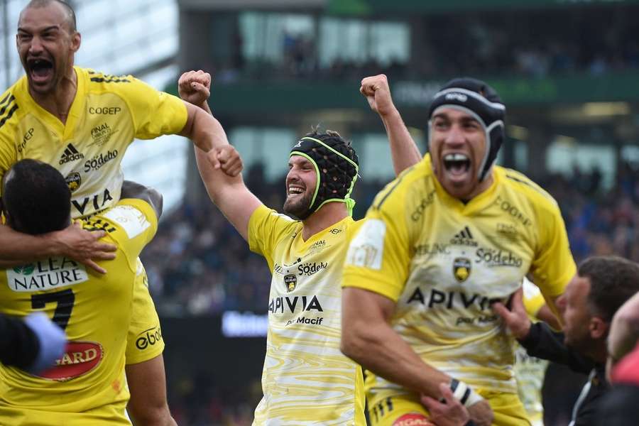 La Rochelle a célébré sa victoire contre Leinster.