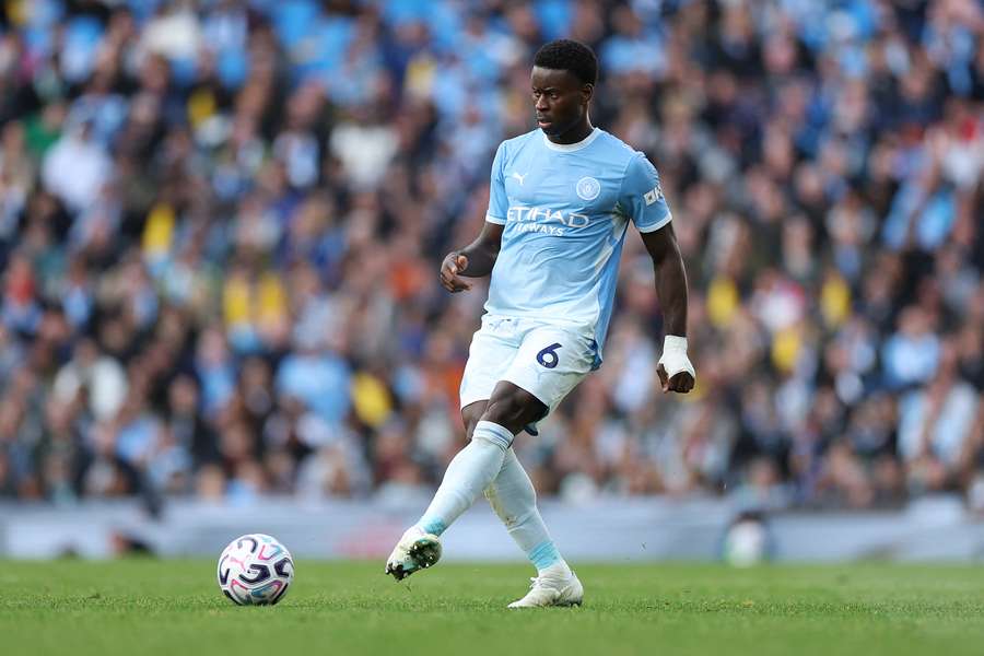 Marc Guéhi ao serviço do Manchester City Marc Guéhi ao serviço do Manchester City