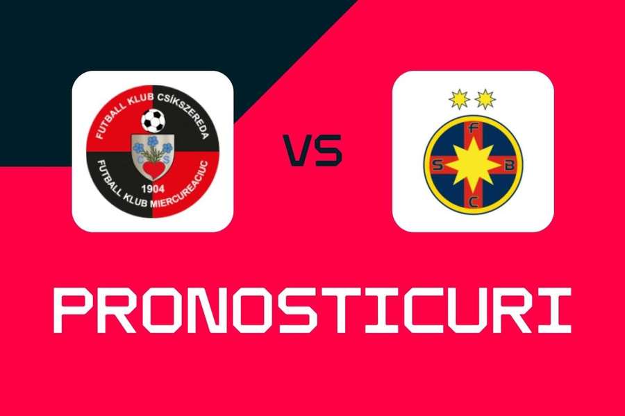 Csikszereda - FCSB: Pronosticuri, cele mai bune pariuri și cote Superliga Csikszereda - FCSB: Pronosticuri, cele mai bune pariuri și cote Superliga