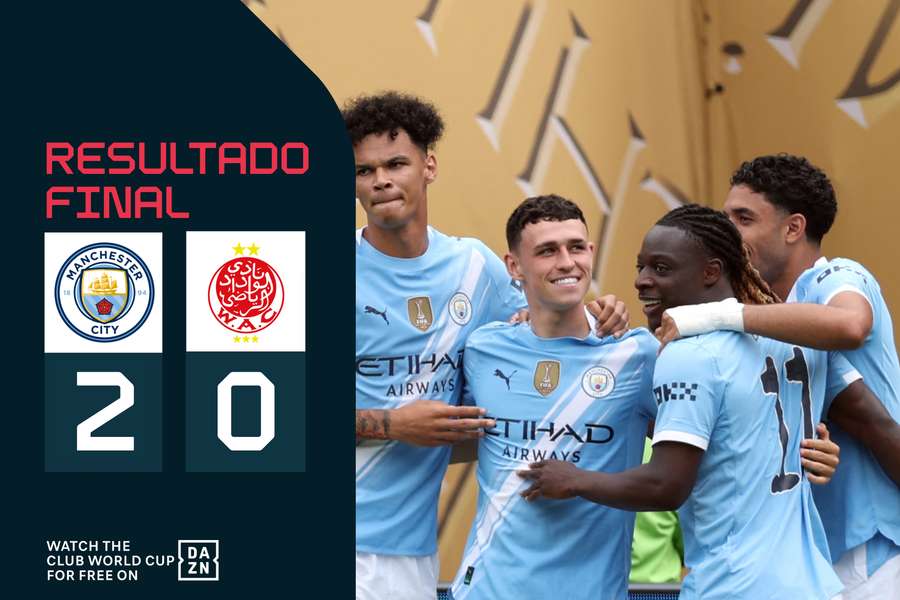 O Manchester City foi demasiado para o Wydad