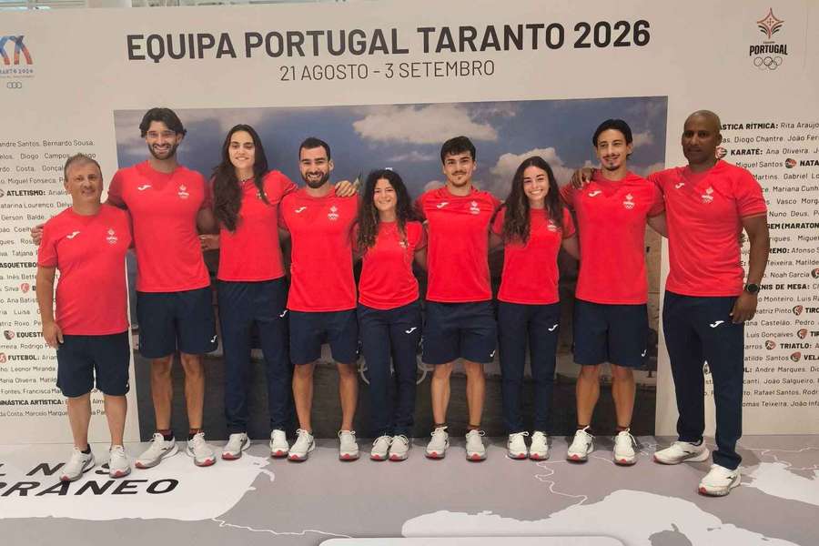 Comitiva de canoagem que partiu para Taranto-2026