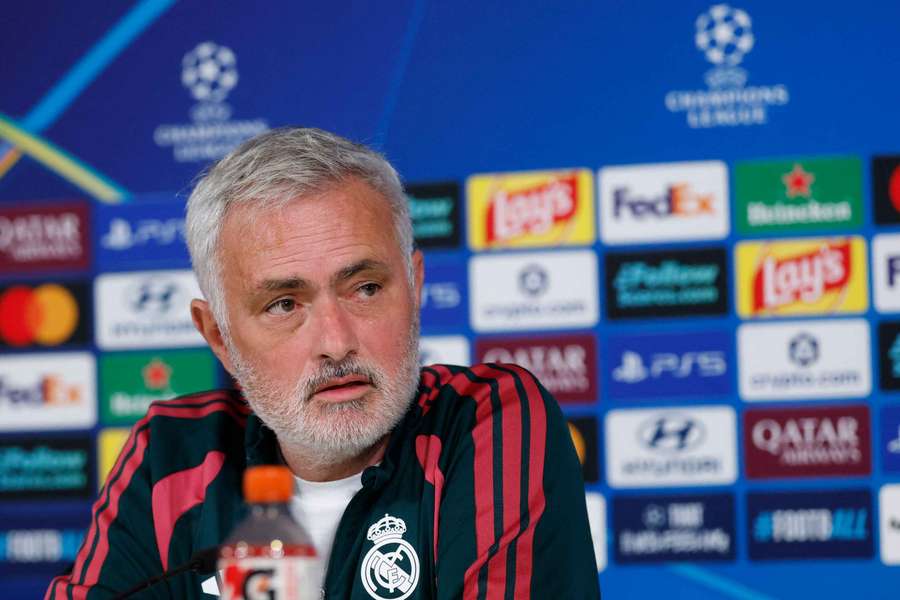 José Mourinho auf der Pressekonferenz