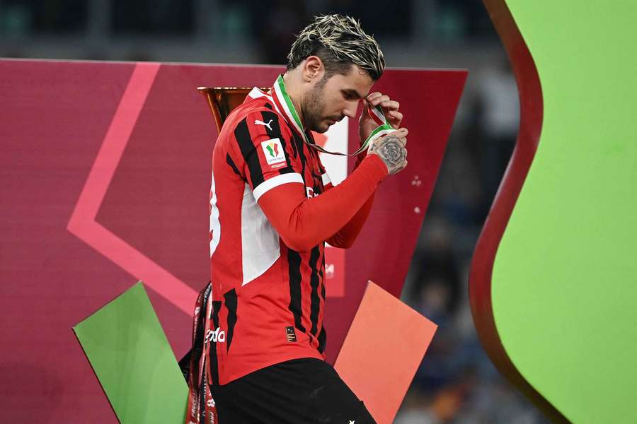 Theo Hernandez dopo la disfatta del Milan in finale di Coppa Italia