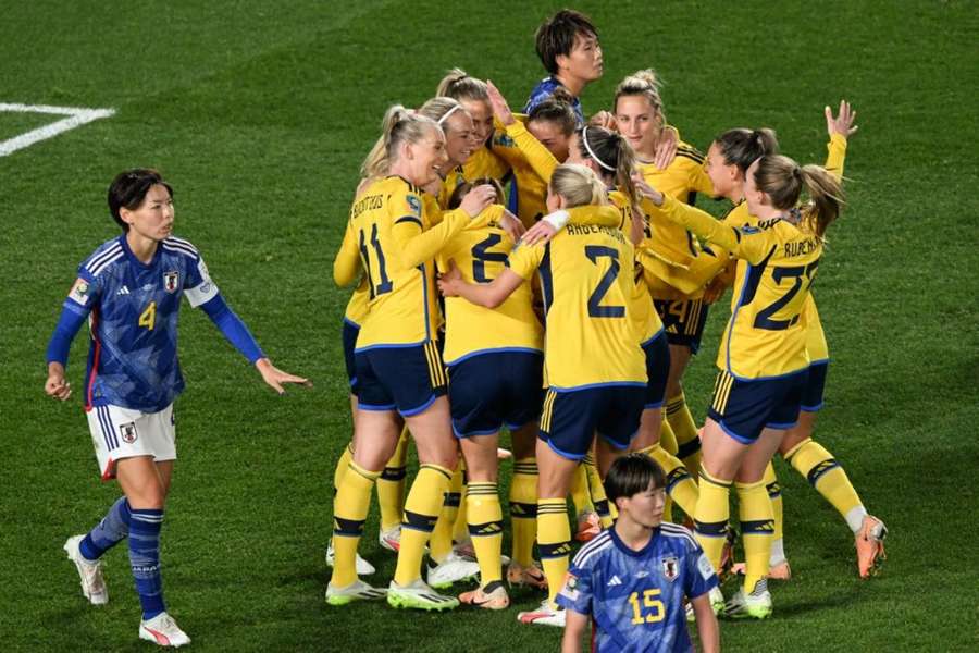 Sweden opened the scoring at the half-hour mark