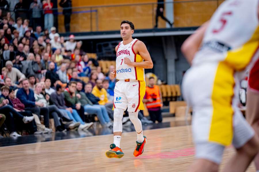 Jaime Fernández, durante el partido ante Dinamarca