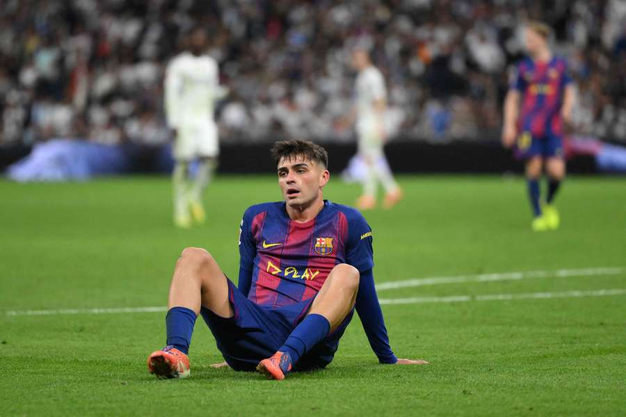 Pedri lors du Clasico.