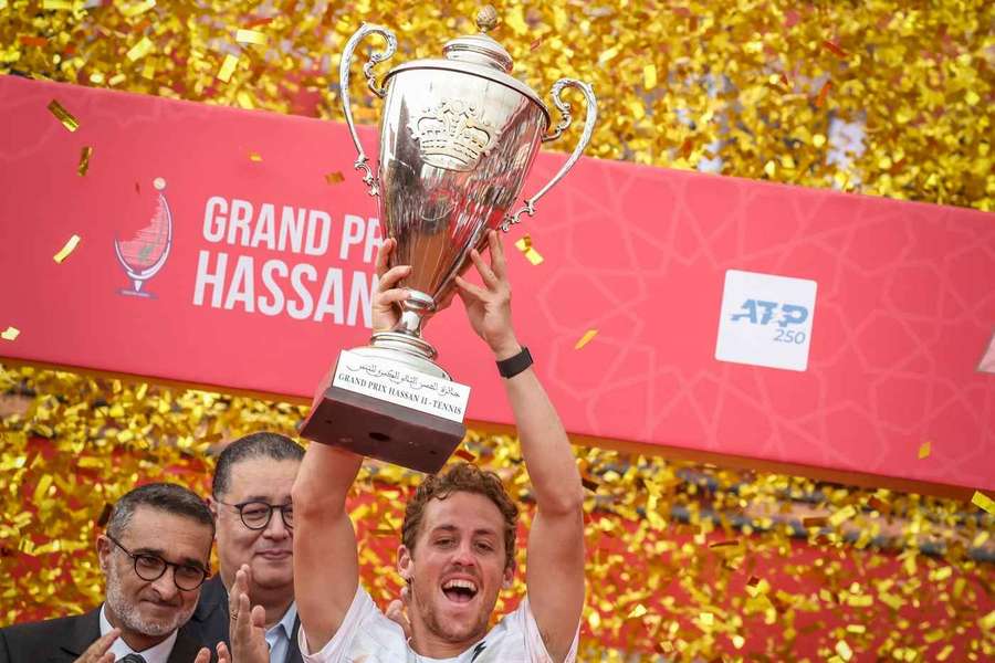 Roberto Carballes Baena gewann das ATP-Turnier in Marrakesch im Jahr 2023 Roberto Carballes Baena gewann das ATP-Turnier in Marrakesch im Jahr 2023