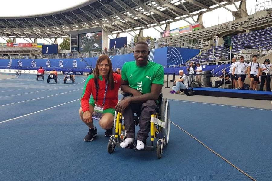 Mamudo Baldé conquistou medalha de prata nos 400 metros da classe T54