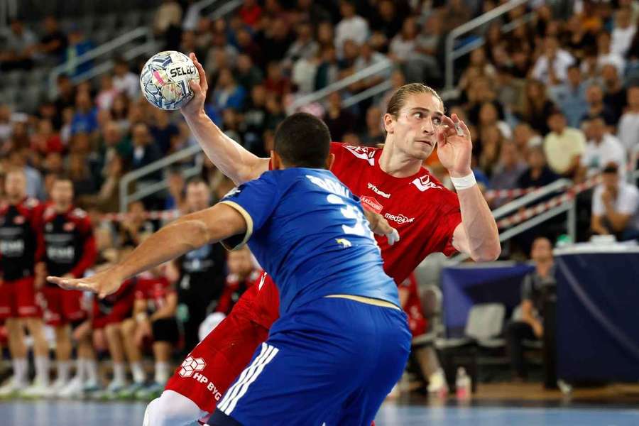 Juri Knorr in action agains the Croats Juri Knorr in action agains the Croats