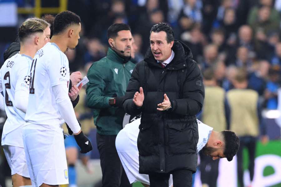 Aston Villa coach Unai Emery