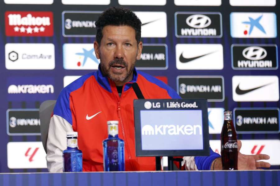 Simeone, entrenador del Atlético de Madrid