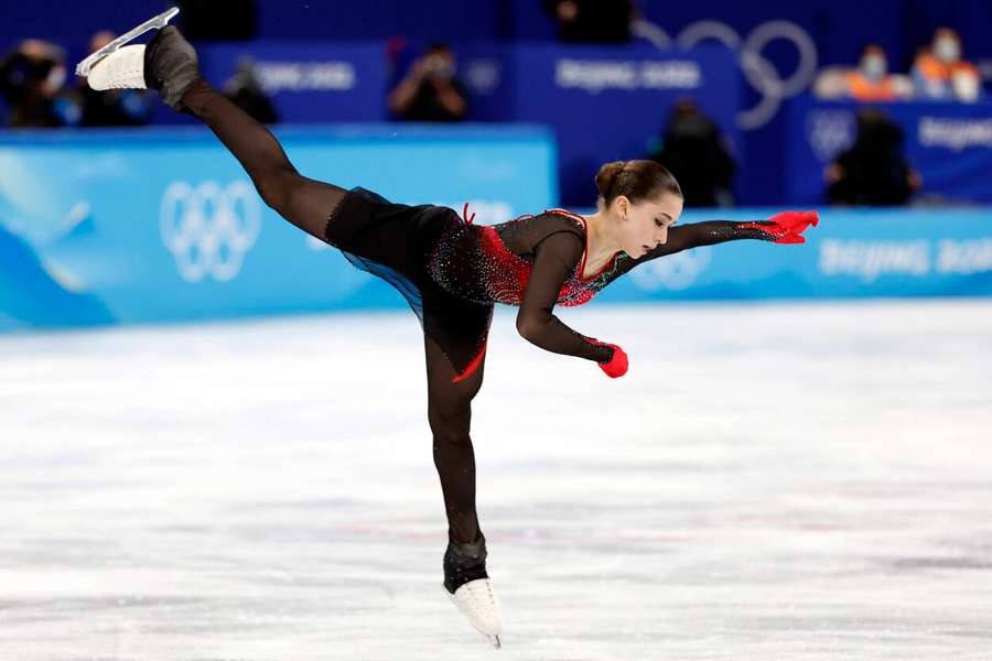 Die russische Eiskunstläuferin Kamila Valieva.