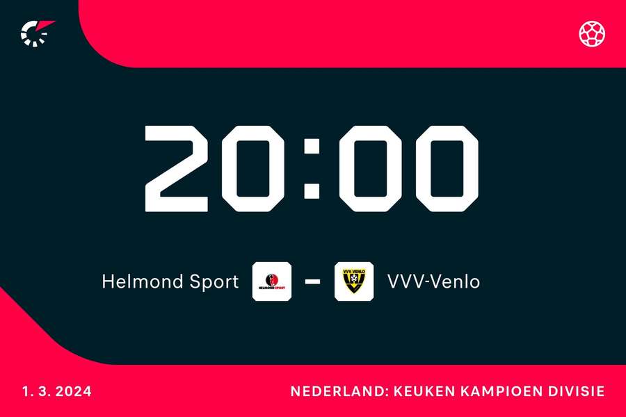 20.00 uur: Helmond Sport - VVV-Venlo