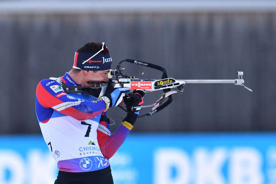 Quentin Fillon Maillet à Ruhpolding fin-janvier.