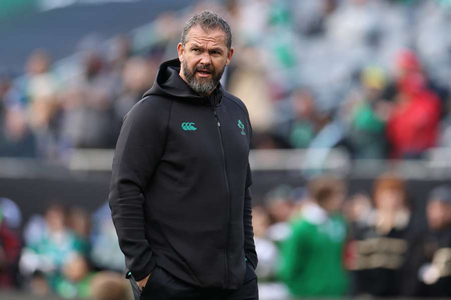 A concerned Andy Farrell looks on during Ireland's loss to New Zealand in Chicago last weekend. A concerned Andy Farrell looks on during Ireland's loss to New Zealand in Chicago last weekend.