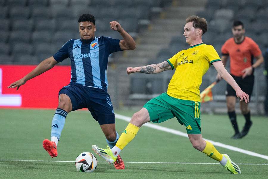 Ilves, yellow, pictured in action against Djurgarden, had the best record in the group stage