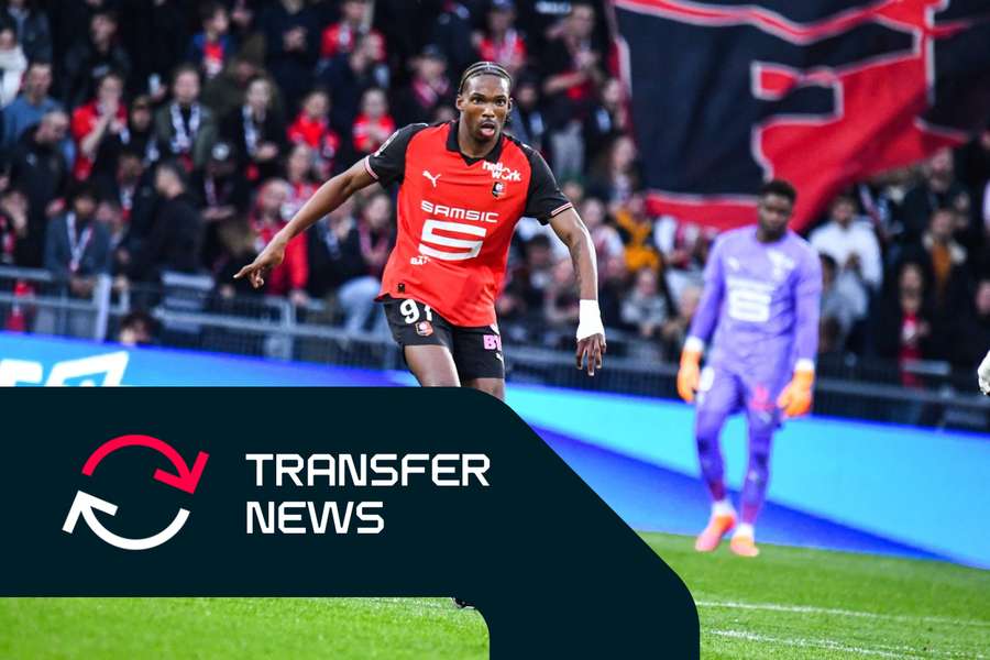 Jacquet on the ball for Rennes Jacquet on the ball for Rennes