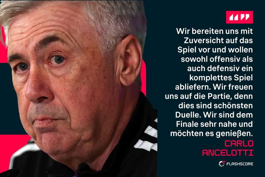 Carlo Ancelotti im Vorfeld des 