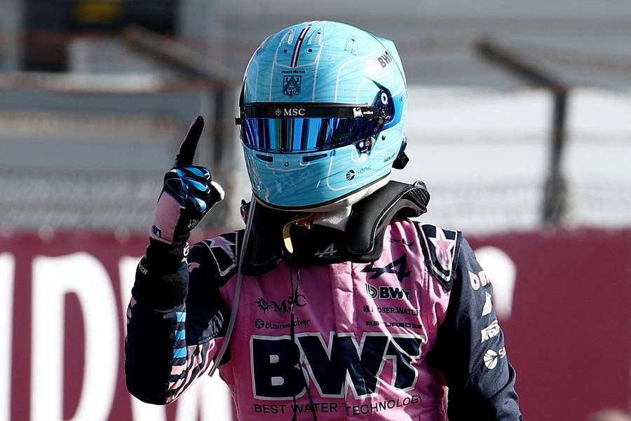Pierre Gasly dopo la sua pole di sabato. Pierre Gasly dopo la sua pole di sabato.