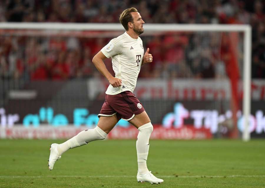 Harry Kane made his debut on the same day that he signed for Bayern Munich
