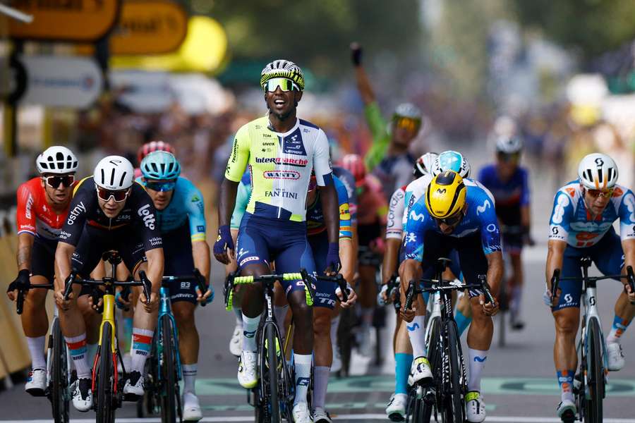 Biniam Girmay becomes first Black African to win a Tour de France stage after sprint win