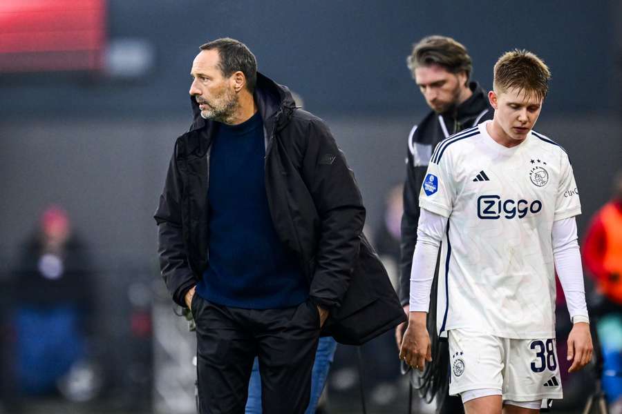 John van 't Schip was niet van de partij bij het eerste deel van de wedstrijd