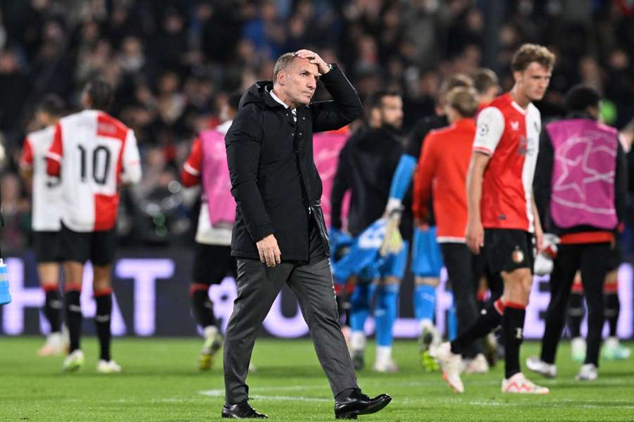 Rodgers baalt na de verloren wedstrijd tegen Feyenoord