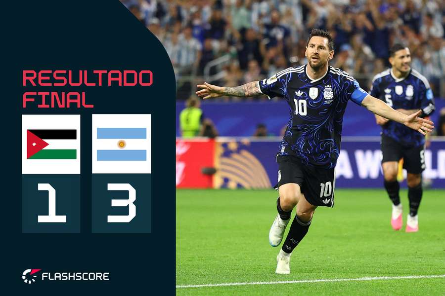 Messi começou no banco, mas foi a tempo de marcar