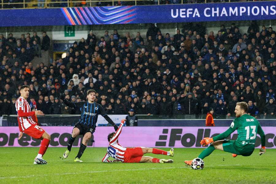 Dans un match totalement fou, Bruges arrache le nul face à l'Atlético