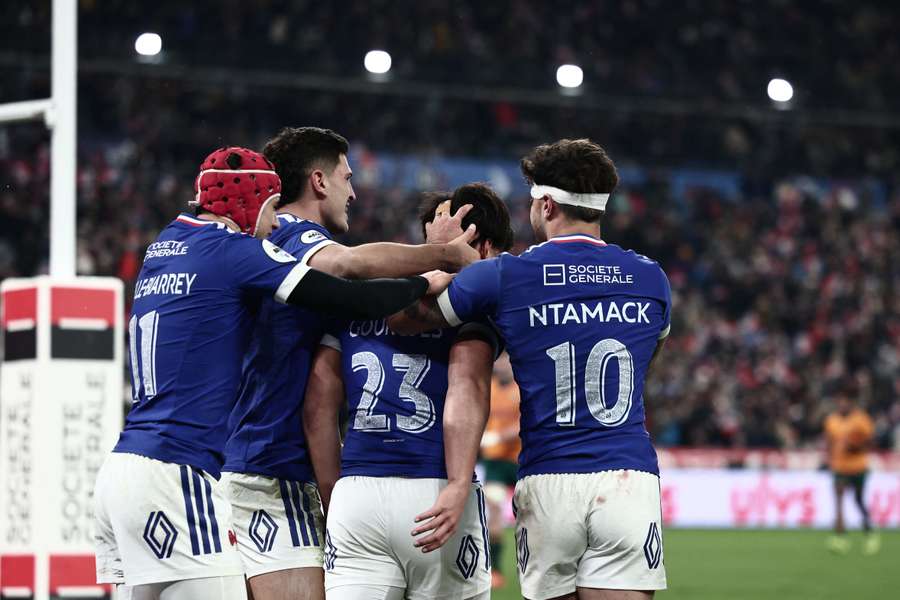 Le XV de France le 22 novembre.