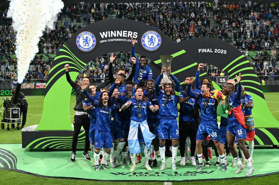 Chelsea, câștigătoarea trofeului Conference League în ediția 2024/2025