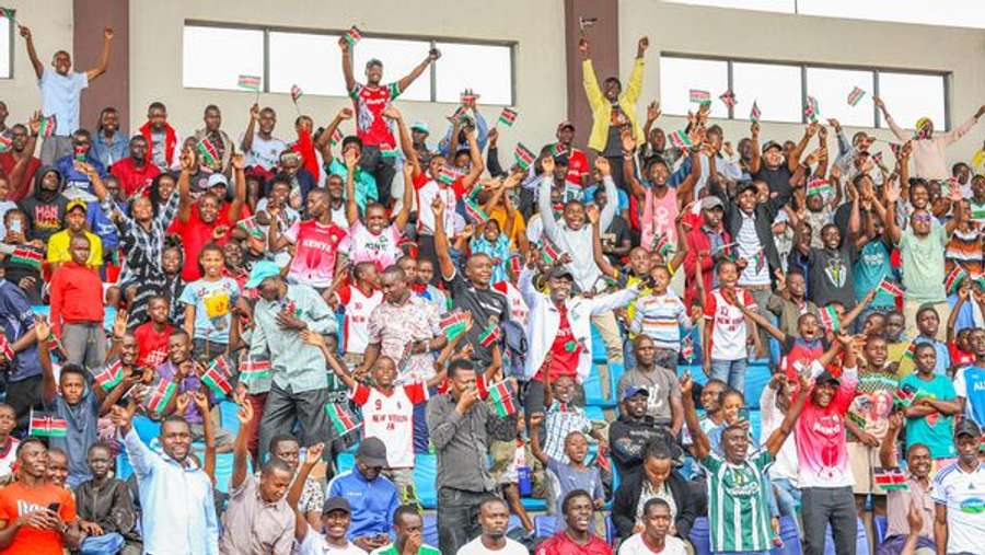 Kenya Junior Startlets fans at the Ulinzi complex