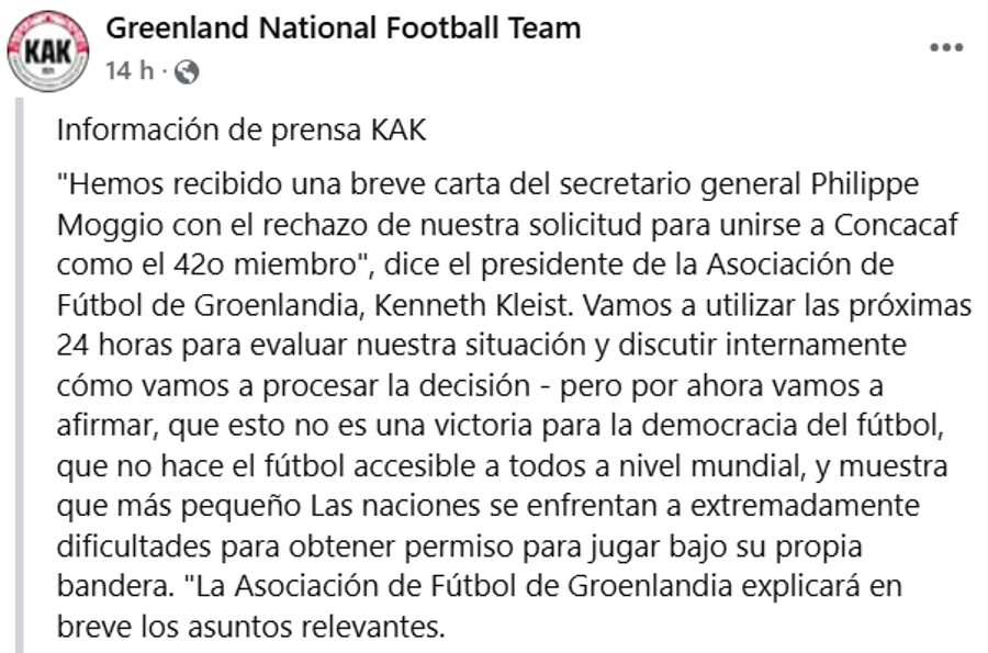 El comunicado en cuestión.