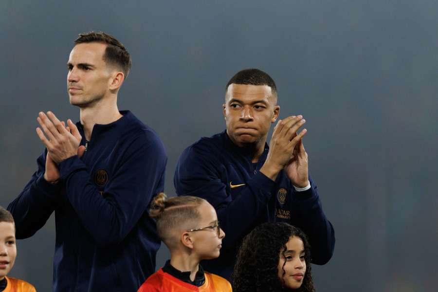 Fabian Ruiz și Kylian Mbappe, în perioada în care erau colegi la PSG