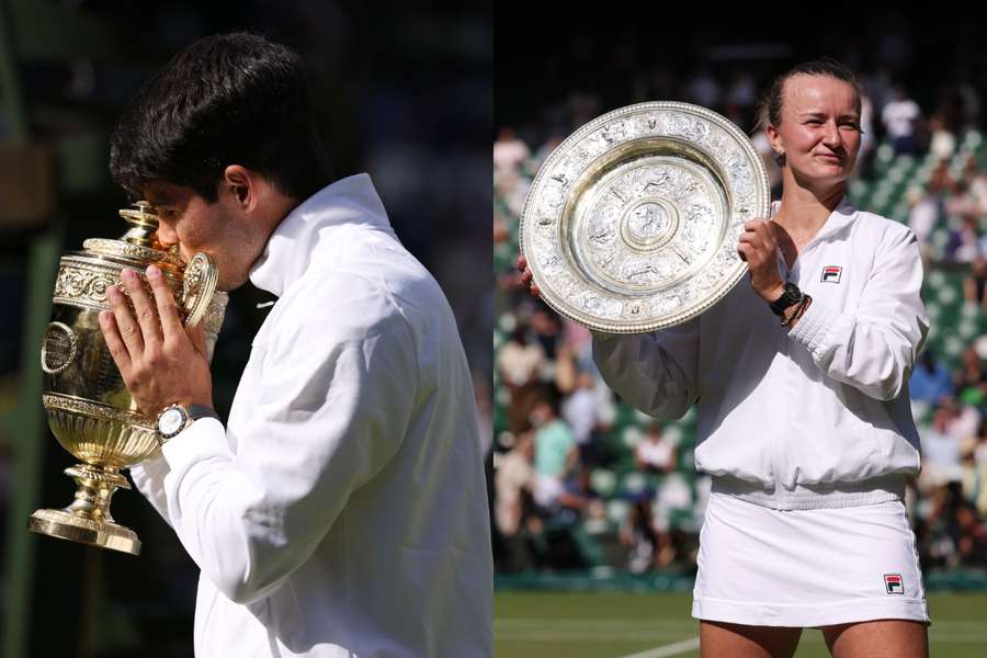 Carlos Alcaraz și Barbora Krejčíková, campioni la Wimbledon în 2024