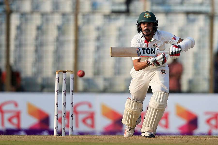 Nasir Hossain in action for Bangladesh