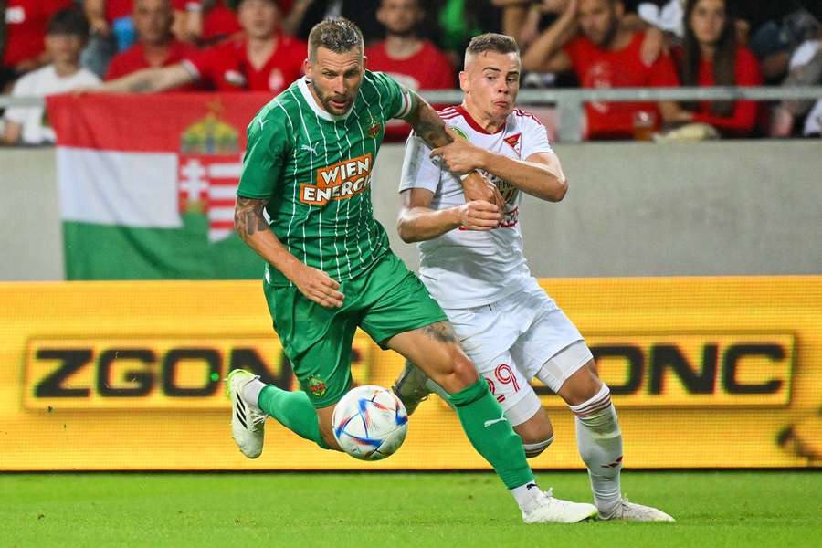 Capitan Burgstaller, principale insidia del Rapid Vienna che ospita la Fiorentina