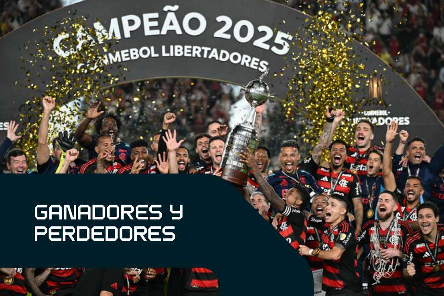 Flamengo celebrando su título. Flamengo celebrando su título.