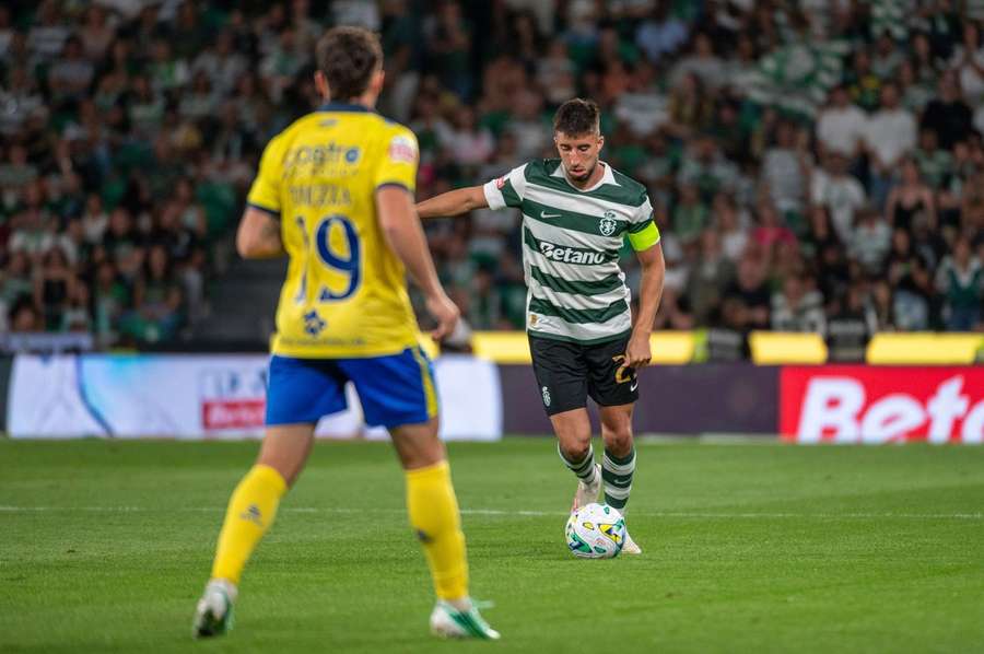 Gonçalo Inácio durante o Sporting-Arouca Gonçalo Inácio durante o Sporting-Arouca